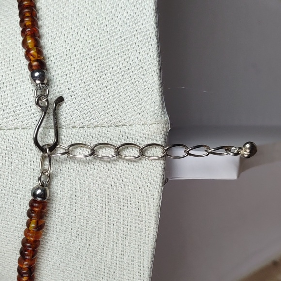 Jay King Two-Tone Amber Necklace - Picture 4 of 5